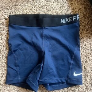 Nike Pro Blue Athletic Shorts